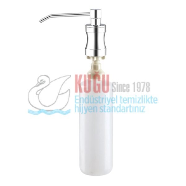 5204 Ankastre 1000 ML Hazneli Doldurmalı Pirinç Gövde ve Gagalı Köpük Sabun Dispenser Aparatı - Görsel 1
