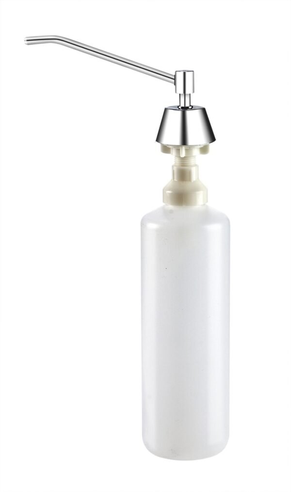 5206  Ankastre 1000 ML Krom Kaplamalı Pirinç Gagalı Sıvı Sabun Dispenseri - Görsel 1