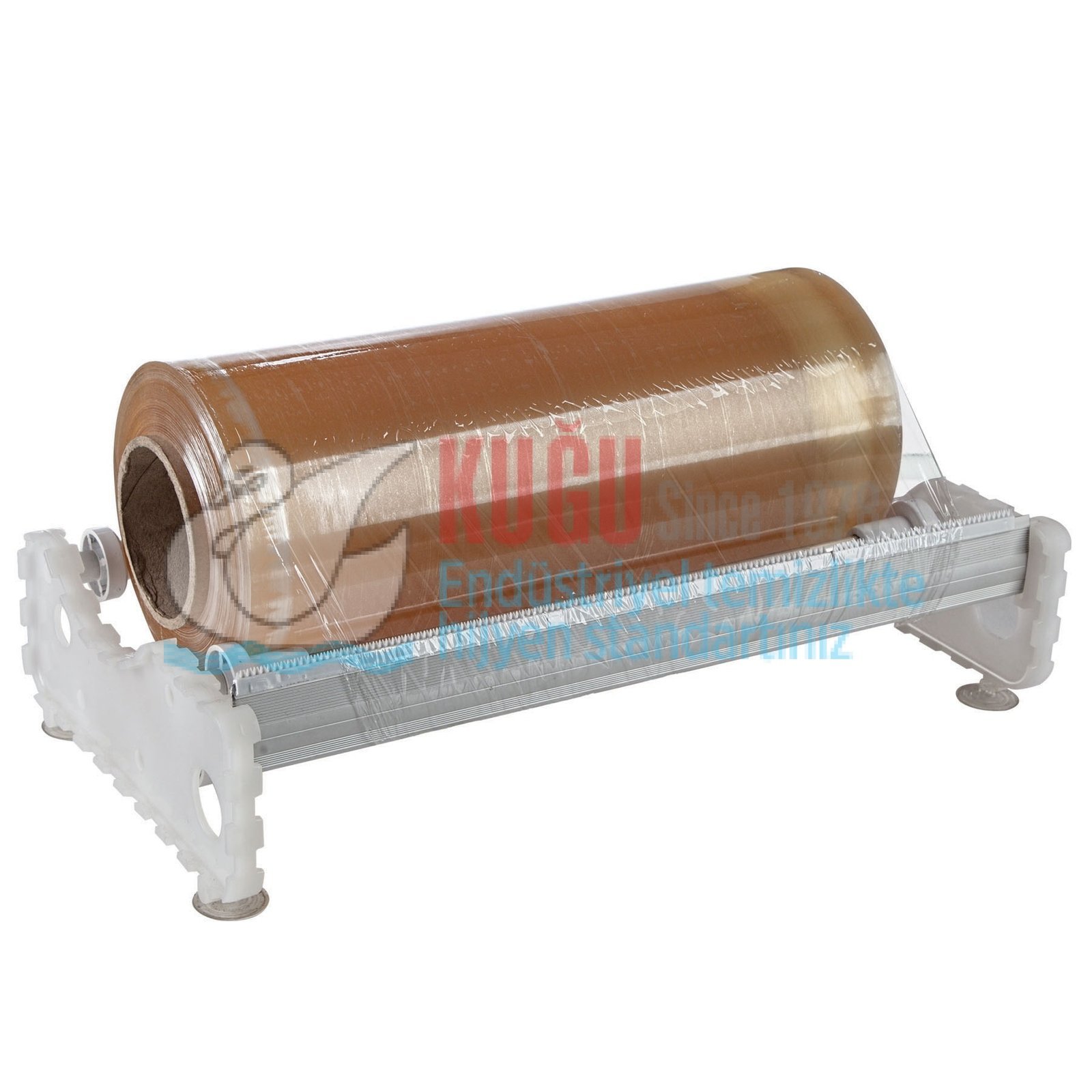 5225.jpg 5225 Kayar Bıçaklı Zemine Yapışan Vantuzlu 45 cm x 1200 Mt. Orta Mikro Streç ve Alüminyum Dispenseri - Görsel 1