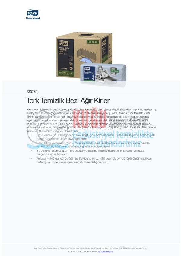 KT-530279 Tork W4 Sistem Z Katlı Temizlik Bezi Ağır Kirler (1 Paket 105 Adet-Koli İçi 4 Paket) - Görsel 9