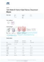 KT-551000 Tork Matic® H1 Sistem Beyaz Manuel Autocut Havlu Kâğıt Rulosu Hareketli Havlu Dispenseri - Görsel 24