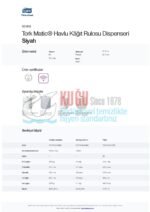 KT-551008 Tork Matic® H1 Sistem Siyah Manuel Autocut Havlu Kâğıt Rulosu Hareketli Havlu Dispenseri - Görsel 12