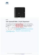 KT-552108 Tork Xpress® Siyah H2 Sistem Mini Z Katlı Havlu Dispenseri - Görsel 7
