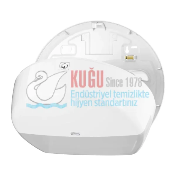 KT-555000 Beyaz Tork T2 Sistem Mini Jumbo Tuvalet Kâğıdı Dispenseri - Görsel 3