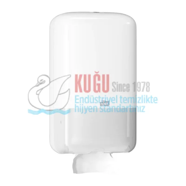 KT-556000 Beyaz Tork T3 Sistem C Katlamalı Tuvalet Kâğıdı Dispenseri - Görsel 5