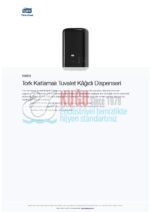 KT-556008 Siyah Tork T3 Sistem C Katlamalı Tuvalet Kâğıdı Dispenseri - Görsel 8