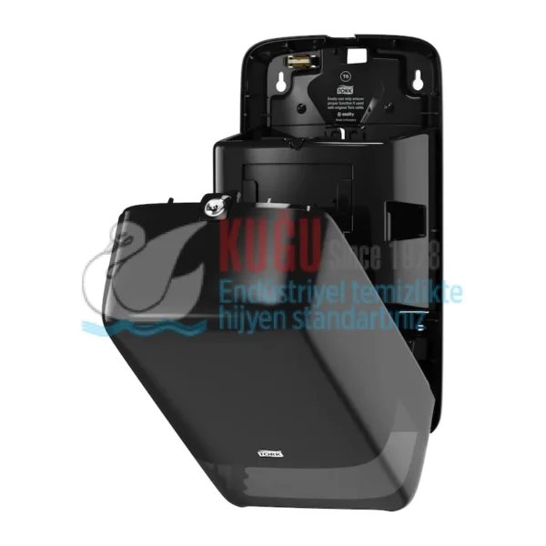 KT-557508 Tork Siyah T6 Sistem İkiz Yedek Bekletmeli Çift Rulo Orta Boy WC Tuvalet Kâğıdı Dispenseri - Görsel 4