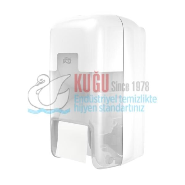 KT-558041 Tork OptiServe® Beyaz Renk Kartonsuz 2 Ruloluk Tuvalet Kağıdı Dispenseri - Görsel 2