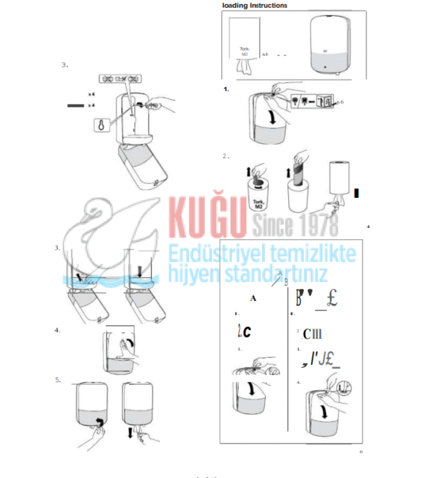 KT-559000 Tork M2 Sistem Beyaz İçten Çekmeli Havlu Dispenser - Görsel 12