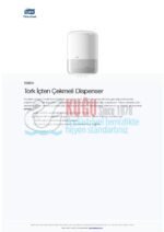KT-559000 Tork M2 Sistem Beyaz İçten Çekmeli Havlu Dispenser - Görsel 9