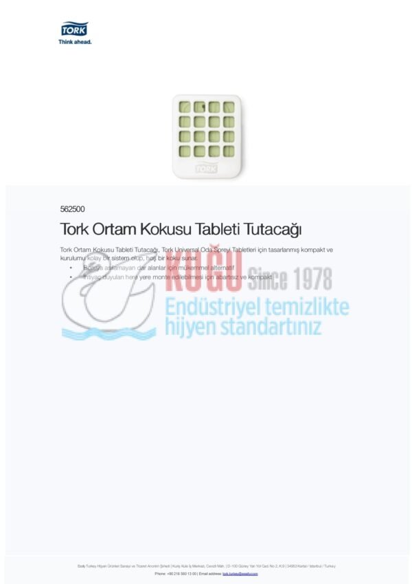 KT-562500 Tork Ortam Kokusu Tableti Tutacağı - Görsel 2