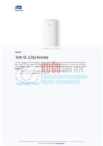 KT-564000 Tork Beyaz Mini B3 Sistem 5L Çöp Kovası - Görsel 6