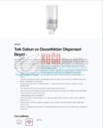 KT-564500 Tork S4 Sistem Beyaz Renk Dozaj Ayarlı Köpük Sabun ve Dezenfektan Dispenseri - Görsel 9
