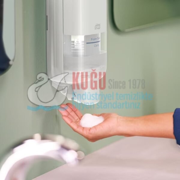 KT-564500 Tork S4 Sistem Beyaz Renk Dozaj Ayarlı Köpük Sabun ve Dezenfektan Dispenseri - Görsel 1