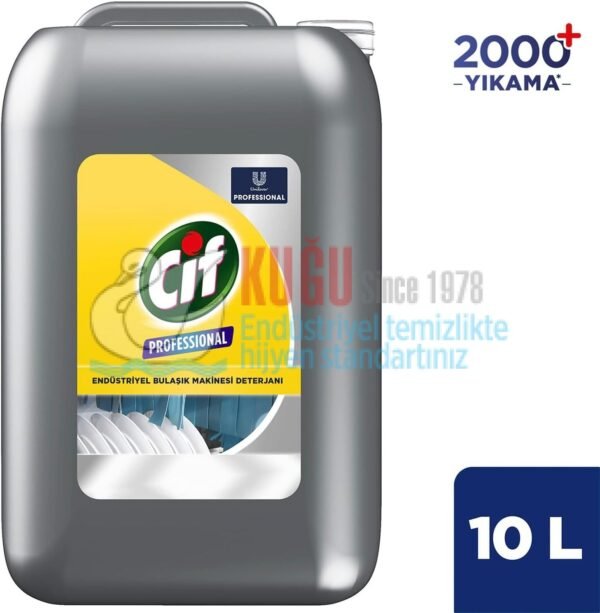 69654160 Cif Professional Endüstriyel Bulaşık Makinası Deterjanı 10 L - Görsel 1