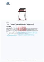 KT-652008 Tork W1 Sistem Kırmızı Dıştan Çekmeli Ayaklı Taşınabilinir Seyyar Havlu Dispenseri - Görsel 10
