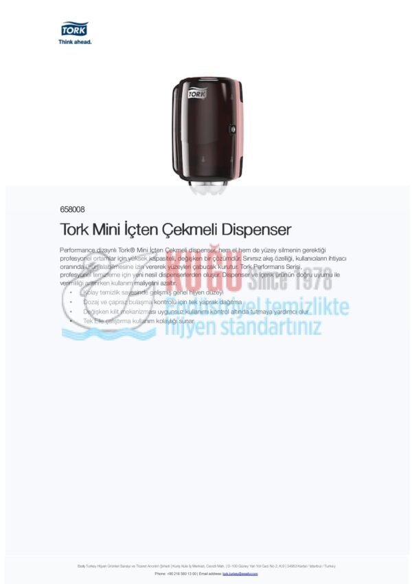 KT-658008 Tork Mini İçten Çekmeli Dispenser - Görsel 5