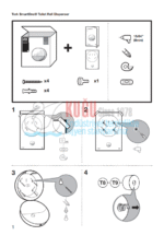 KT-680008 Siyah Tork SmartOne® T8 Sistem Cimri İçten Çekmeli Maxi Tuvalet Kâğıdı Dispenseri - Görsel 9