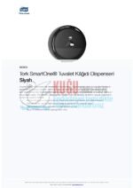 KT-680008 Siyah Tork SmartOne® T8 Sistem Cimri İçten Çekmeli Maxi Tuvalet Kâğıdı Dispenseri - Görsel 7