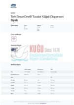 KT-680008 Siyah Tork SmartOne® T8 Sistem Cimri İçten Çekmeli Maxi Tuvalet Kâğıdı Dispenseri - Görsel 8