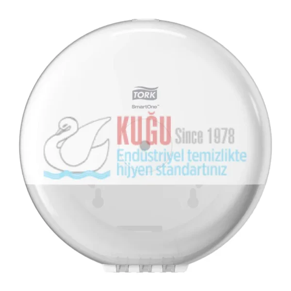 KT-681000 Tork SmartOne® T9 Sistem Beyaz Mini Cimri İçten Çekmeli WC Tuvalet Kâğıdı Dispenseri - Görsel 1