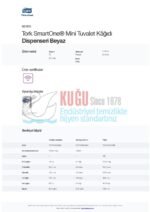 KT-681000 Tork SmartOne® T9 Sistem Beyaz Mini Cimri İçten Çekmeli WC Tuvalet Kâğıdı Dispenseri - Görsel 13