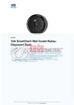 KT-681008 Tork SmartOne® T9 Sistem Siyah Mini Cimri İçten Çekmeli Tuvalet Rulosu Dispenseri - Görsel 9