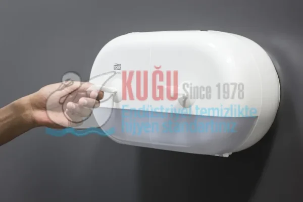 KT-681000 Tork SmartOne® T9 Sistem Beyaz Mini Cimri İçten Çekmeli WC Tuvalet Kâğıdı Dispenseri - Görsel 6