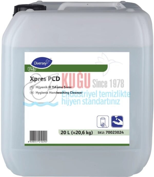 70023024 Diversey Xpres PCD 20L Parfümsüz ve Kokusuz El Yıkama Sıvısı - Görsel 1