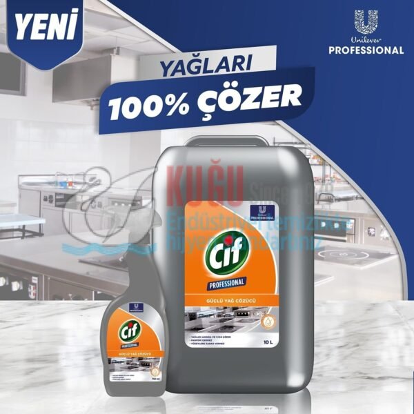 68686180 Cif Profesyonel Güçlü Yağ Çözücü Sprey 750 ml - Görsel 10