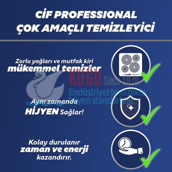 68686184 Cif Profesyonel Genel Yüzey Temizleyici Çok Amaçlı Yüzey Temizleyici 10 L - Görsel 6