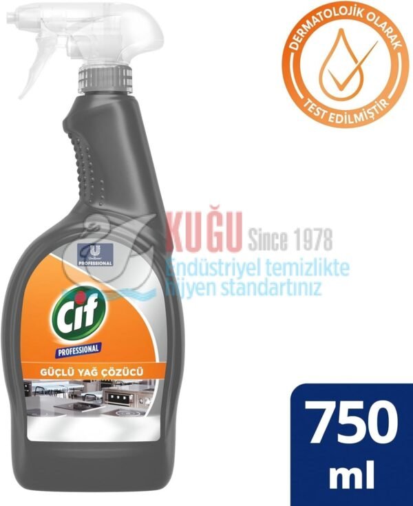 68686180 Cif Profesyonel Güçlü Yağ Çözücü Sprey 750 ml - Görsel 1