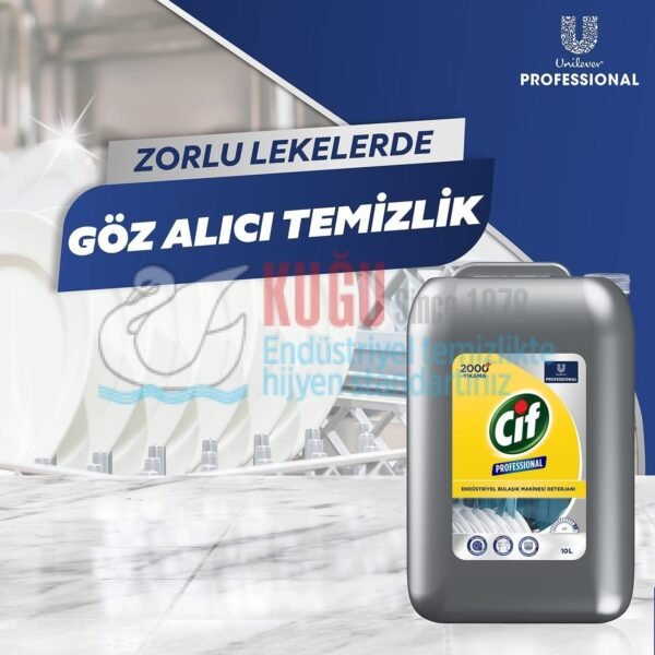 69654160 Cif Professional Endüstriyel Bulaşık Makinası Deterjanı 10 L - Görsel 8