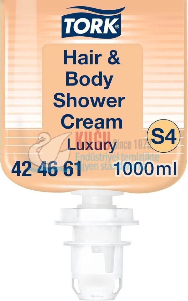 KT-424661 Tork S4 Sistem Lüks Hair&Body Sıvı Sabun (1 Adet 1 Litre-Koli İçi 6 Adet) - Görsel 2