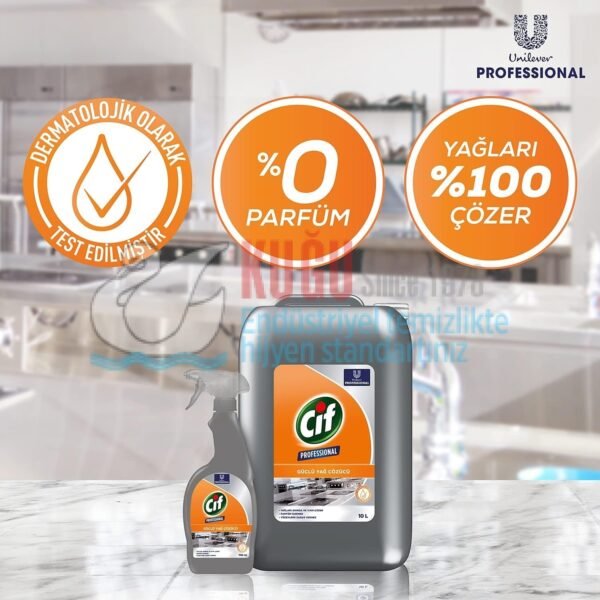 68686180 Cif Profesyonel Güçlü Yağ Çözücü Sprey 750 ml - Görsel 9