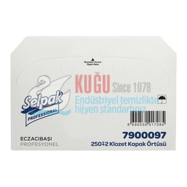 KGE-7900097  Selpak Professional Klozet Kapak Örtüsü 250'li 10 Paket - Görsel 1