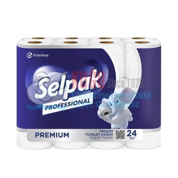 KGE-7900251 Selpak Professional 3 Katlı Tuvalet Kağıdı-24x3 72 Rulo - Görsel 1