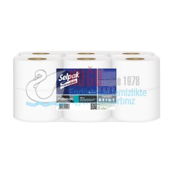 KGE-7901827 Selpak Professional 120 Mt 12'li İçten Çekmeli Cimri Tuvalet Kağıdı - Görsel 1