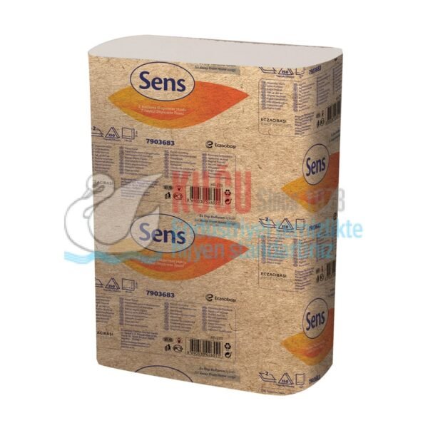 KGE-7904725 SENS Z KATLAMA HAVLU 150'Lİ 12 Paket (19x21cm) - Görsel 1