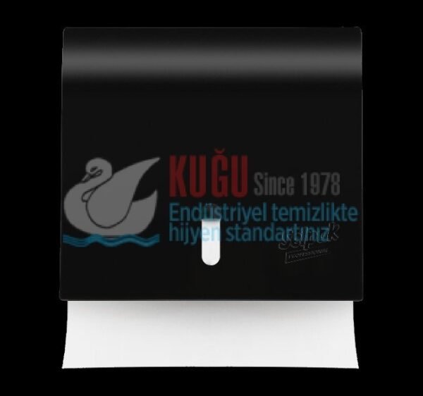 7906136 Selpak Professional Siyah Renk Wave Z Katlı ve V Katlı Havlu Dispenseri - Görsel 1