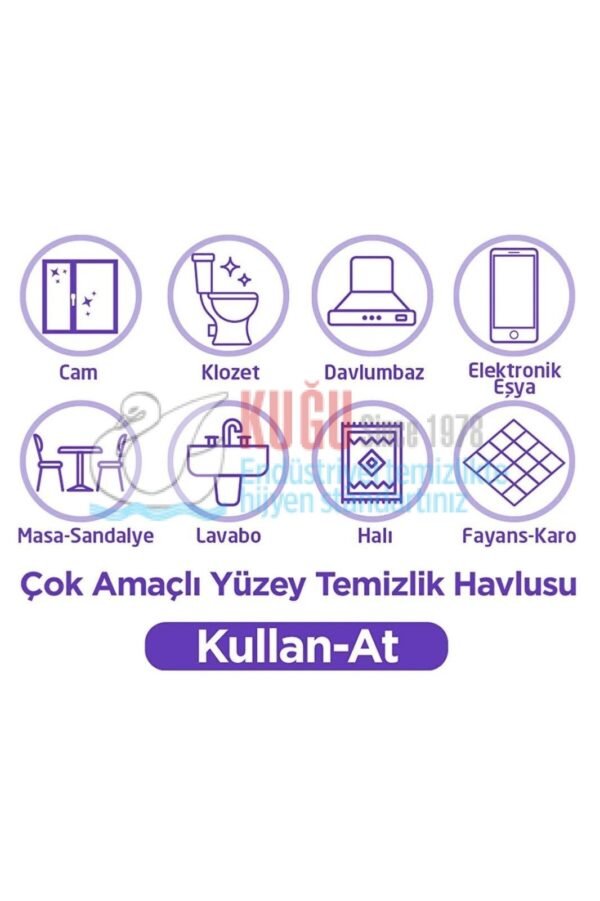 TİC.486 MR OXY ÇOK AMAÇLI YÜZEY TEM.HAVLUSU 100'LÜ BEYAZ SABUN KOKULU - Görsel 5