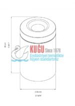 9048-W Mat Beyaz Renk Paslanmaz Çelik 7 Litre Kapasiteli Açık Tip Yanmaz İç Hazneli Plastik İç Kovalı Ofis ve Otel Tipi Çöp Kovası - Görsel 5