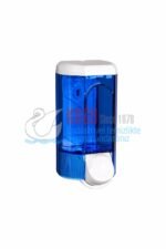 KGB-19274 Şeffaf Mavi 600 ML İç Hacimli Sıvı Sabun ve Dezenfektan Dispenseri Banyo ve Mutfak Sabunluk Aparatı