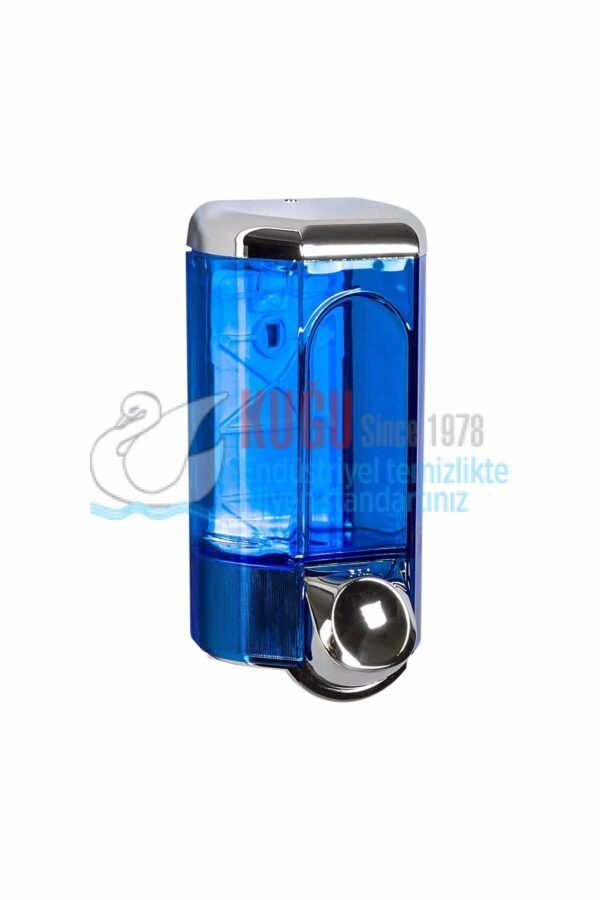 KGB-19275 Şeffaf Krom 600 ML İç Hacimli Sıvı Sabun ve Dezenfektan Dispenseri Banyo ve Mutfak Sabunluk Aparatı - Görsel 1