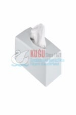 8551 Beyaz Kağıt Mendil Kutusu Banyo ve Mutfak Dispanseri Aparatı - Görsel 4