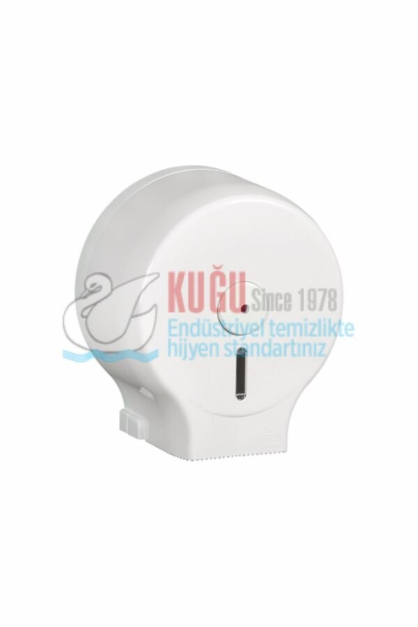 KGB-19308 Beyaz Wc Roll Mini Jumbo Tuvalet Kağıt Banyo ve Tuvalet Dispanseri Aparatı - Görsel 1