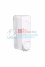 KGB-19387 Beyaz 600 ML İç Hacimli Sıvı Sabun ve Dezenfektan Dispenseri Banyo ve Mutfak Sabunluk Aparatı