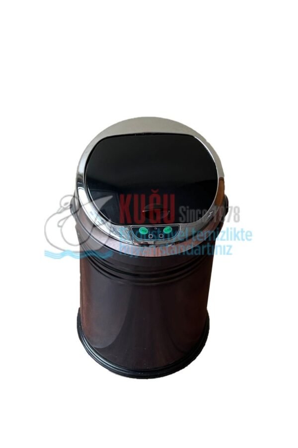 SCK-2022-B Paslanmaz Çelik Siyah Renk 16 Litre İç Hacimli Sensörlü ve Fotoselli Mutfak Banyo Çöp Kovası - Görsel 2