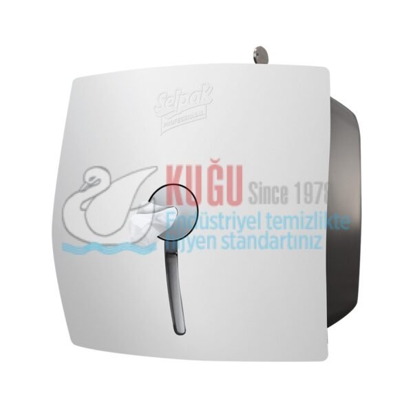 KGE-9614116 Selpak Professional Beyaz Renk İçten Çekmeli Cimri WC Tuvalet Kağıdı Dispenseri - Görsel 1