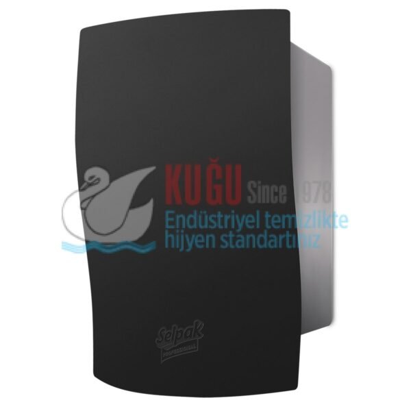 KGE-9614120 Selpak Professional Siyah Renk İçten Çekmeli Havlu Dispenseri - Görsel 1